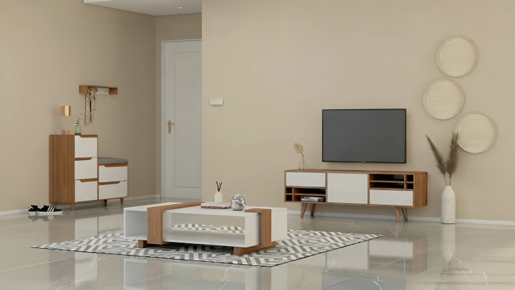 ست میز جلو مبلی، میز تلویزیون و کنسول کمجا Set003 – MDF ضدخش
