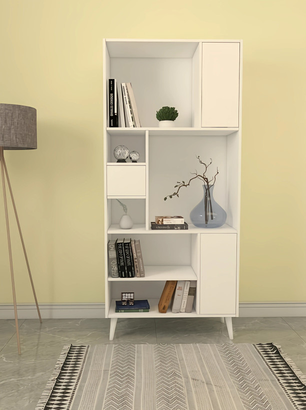 کتابخانه ام دی اف مینیمال قفل مگنتی مدل L.0015