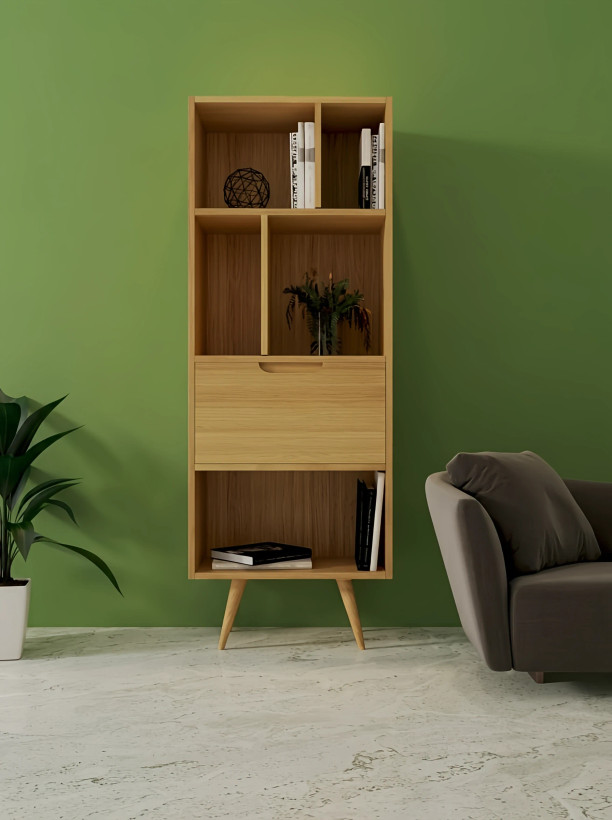 کتابخانه L.003 قهوه ای